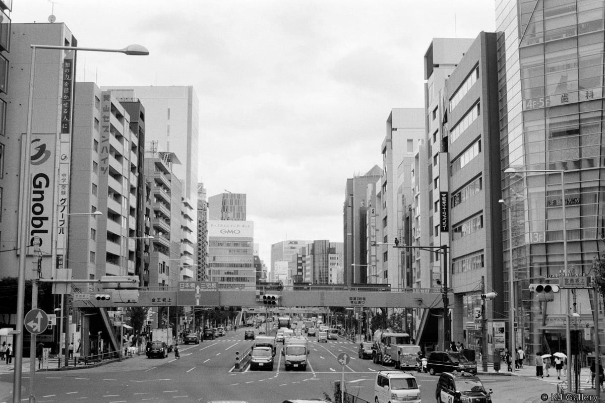 Tokyo traffic - Tokyo, Kentmere Pan 400